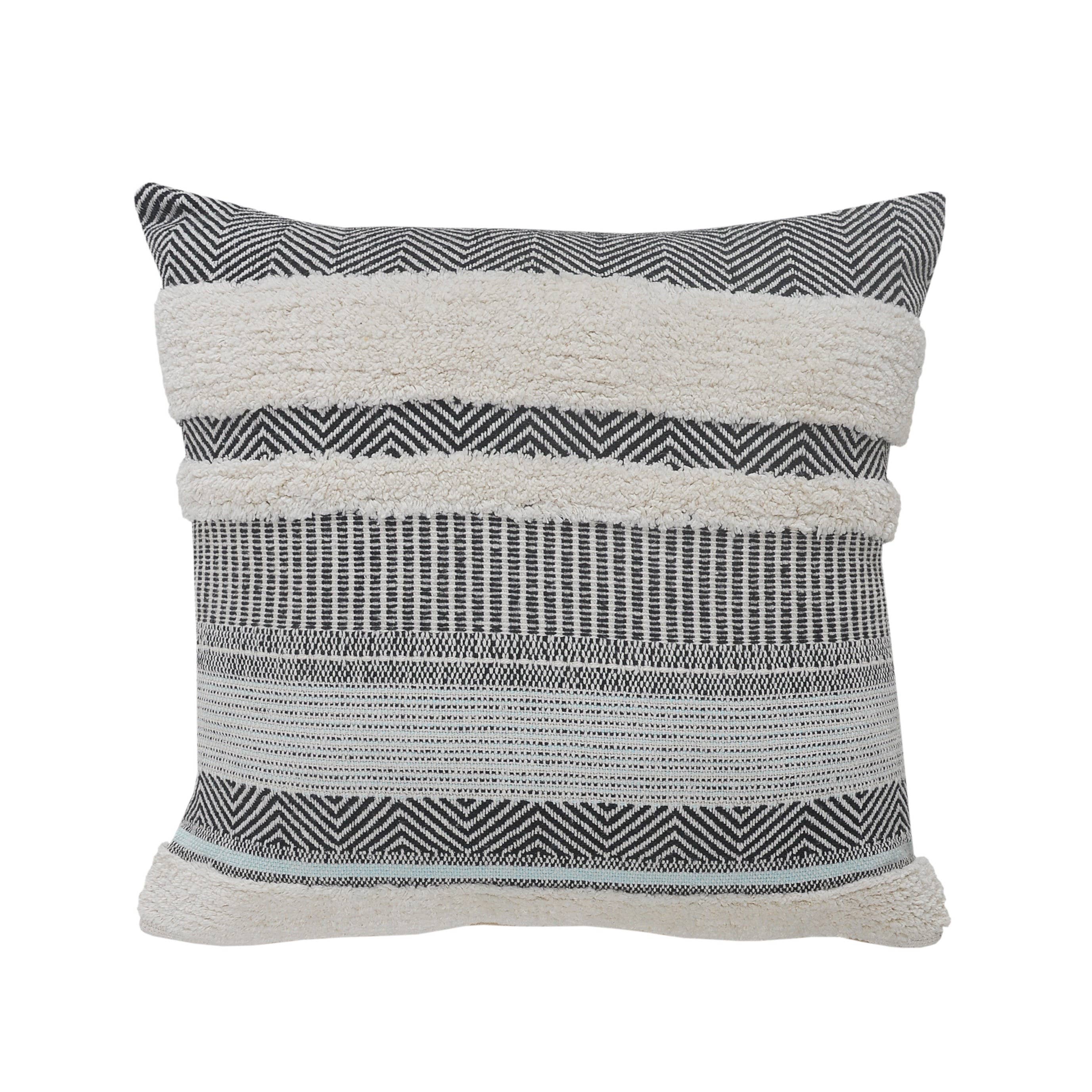 Gray Peking Handicraft Scandinavian Deer Handmade Area Rug Pillow Gray Peking Handicraft Scandinavian Deer Handmade Area Rug Pillow